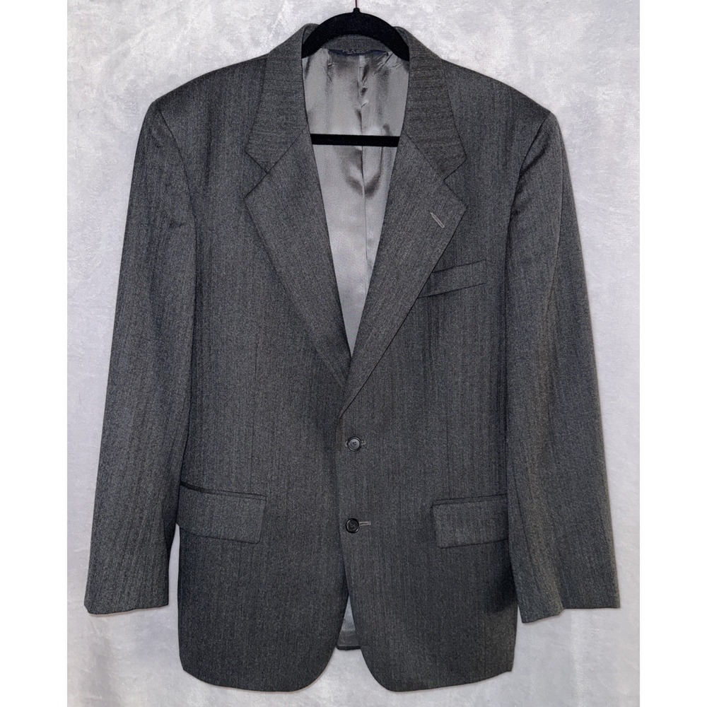 Jos A Bank Executive‎ Collection Blazer 42R Charcoal Gray 100% Wool Sport Coat